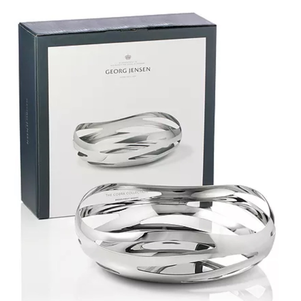 BRAND NEW Georg Jensen Cobra Bread and Fruit Basket